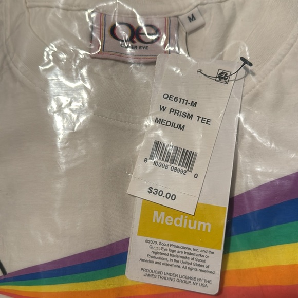 🏳️‍🌈NWT! QE Rainbow Prism Tshirt - Picture 7 of 9